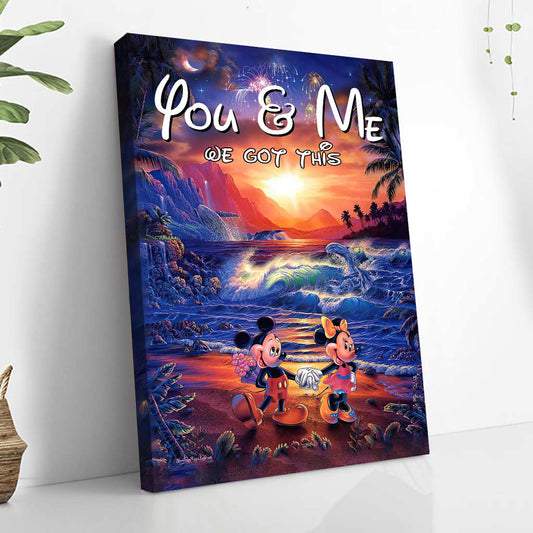 You & Me We Got This - Personalized Couple Mouse Canvas And Poster