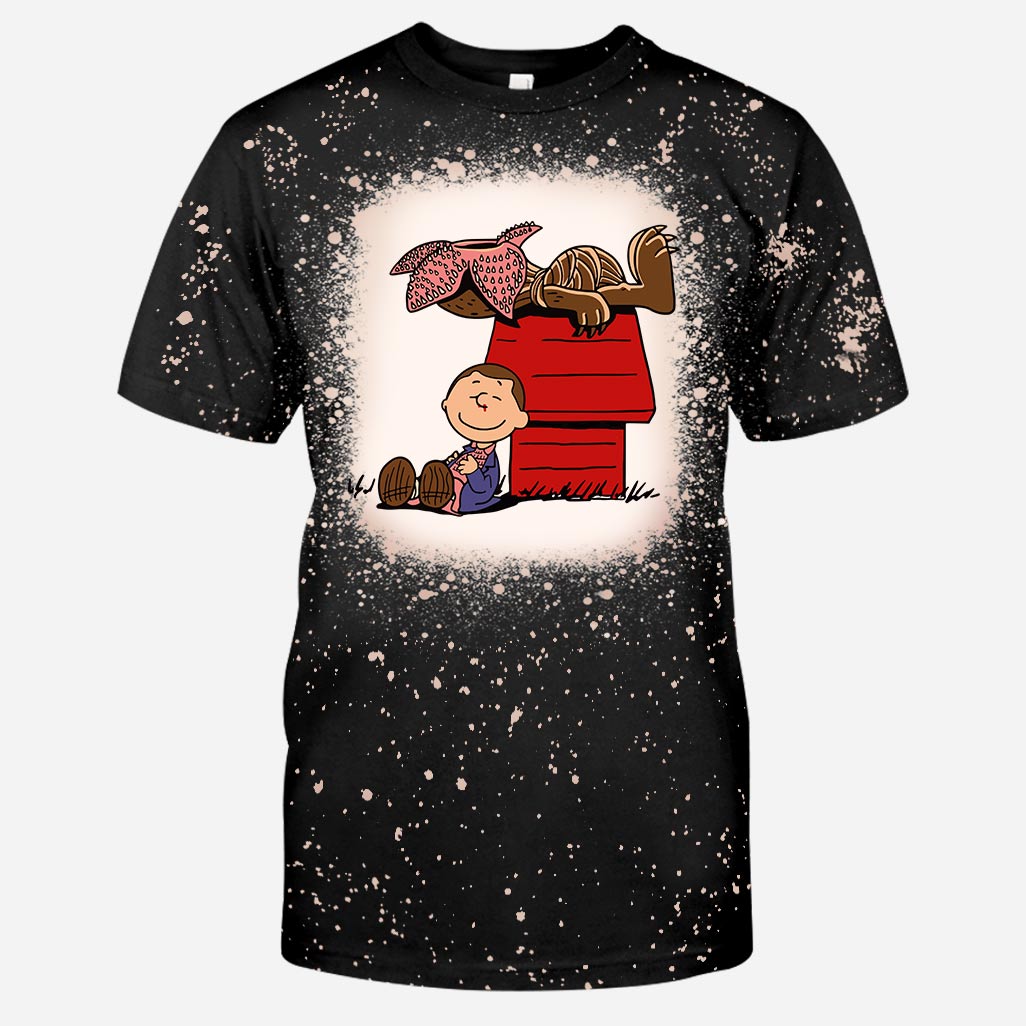 Little House - Stranger Things Handmade Bleached Shirts