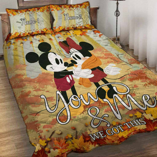 You & Me We Got This - Personalized Mouse Quilt Set