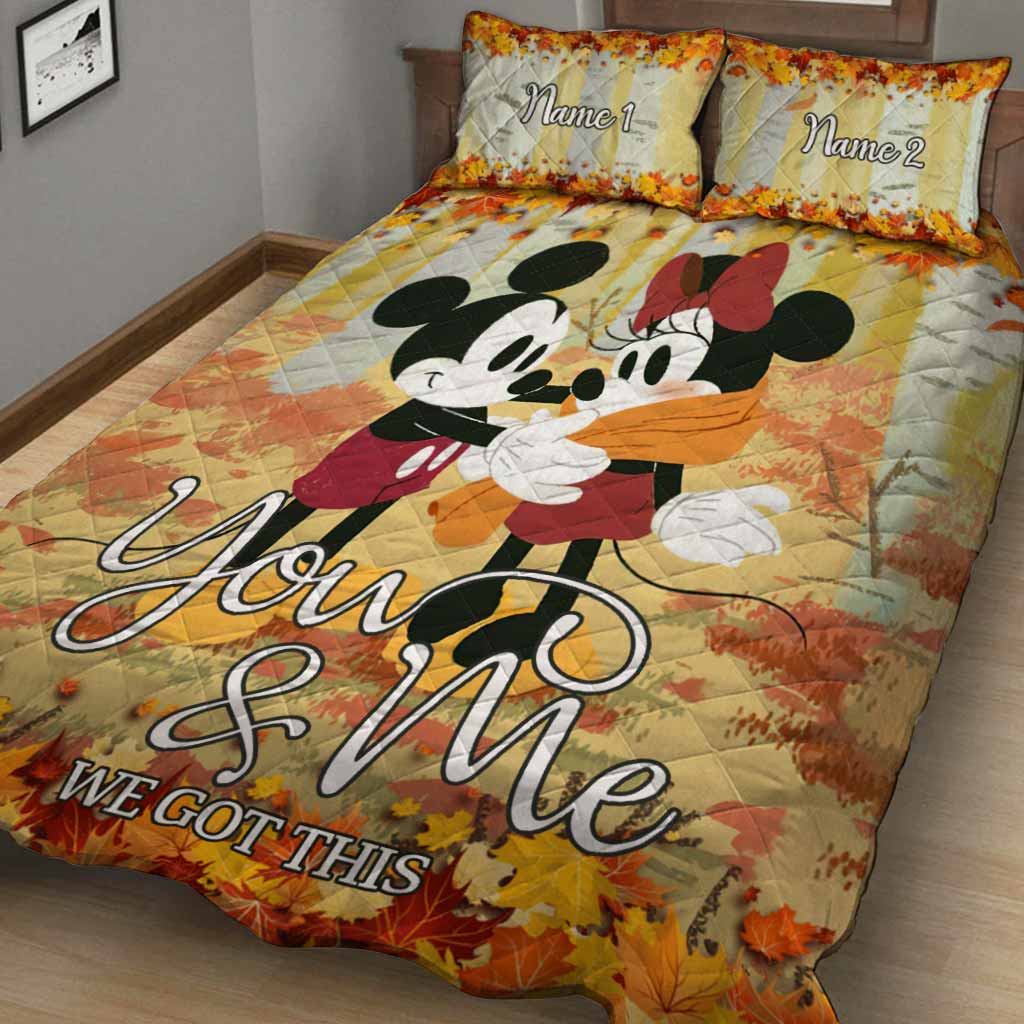 You & Me We Got This - Personalized Mouse Quilt Set
