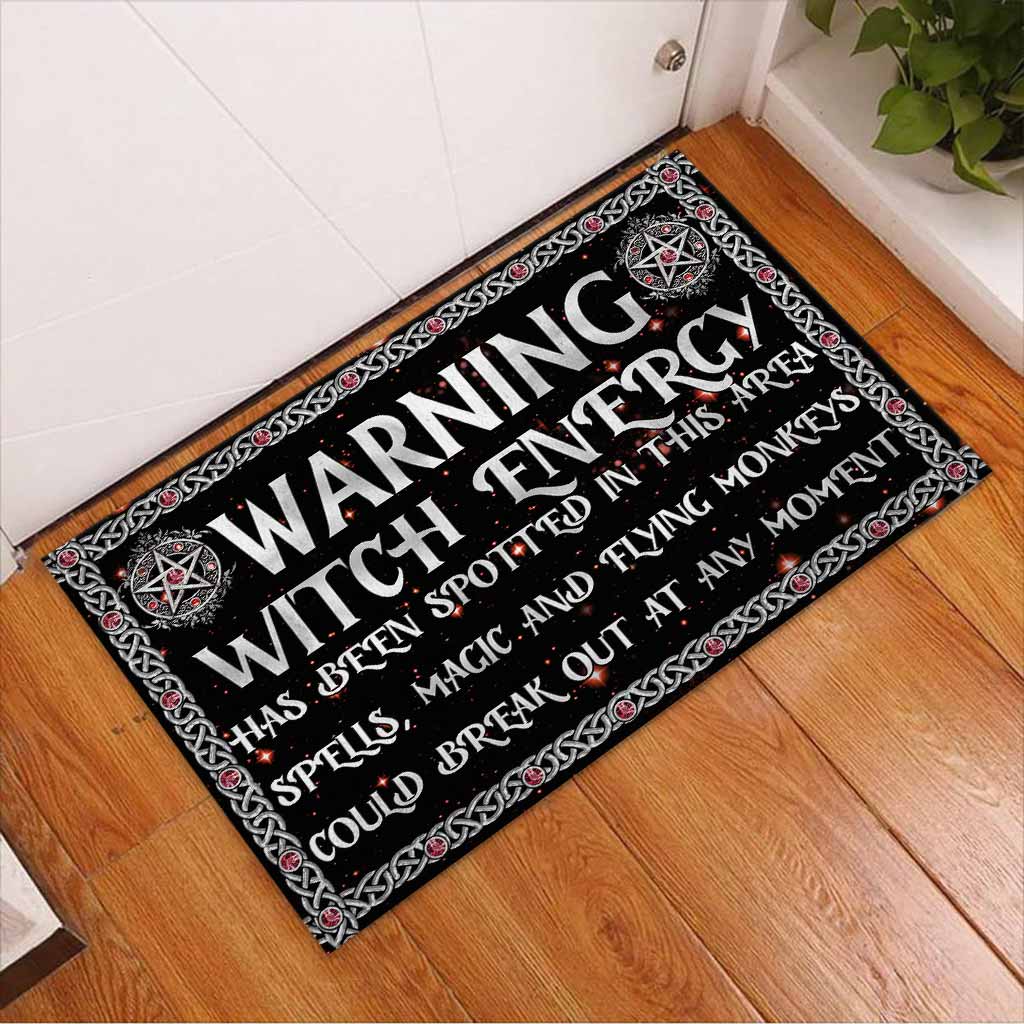 Warning Witch Energy Has Been Spotted Doormat
