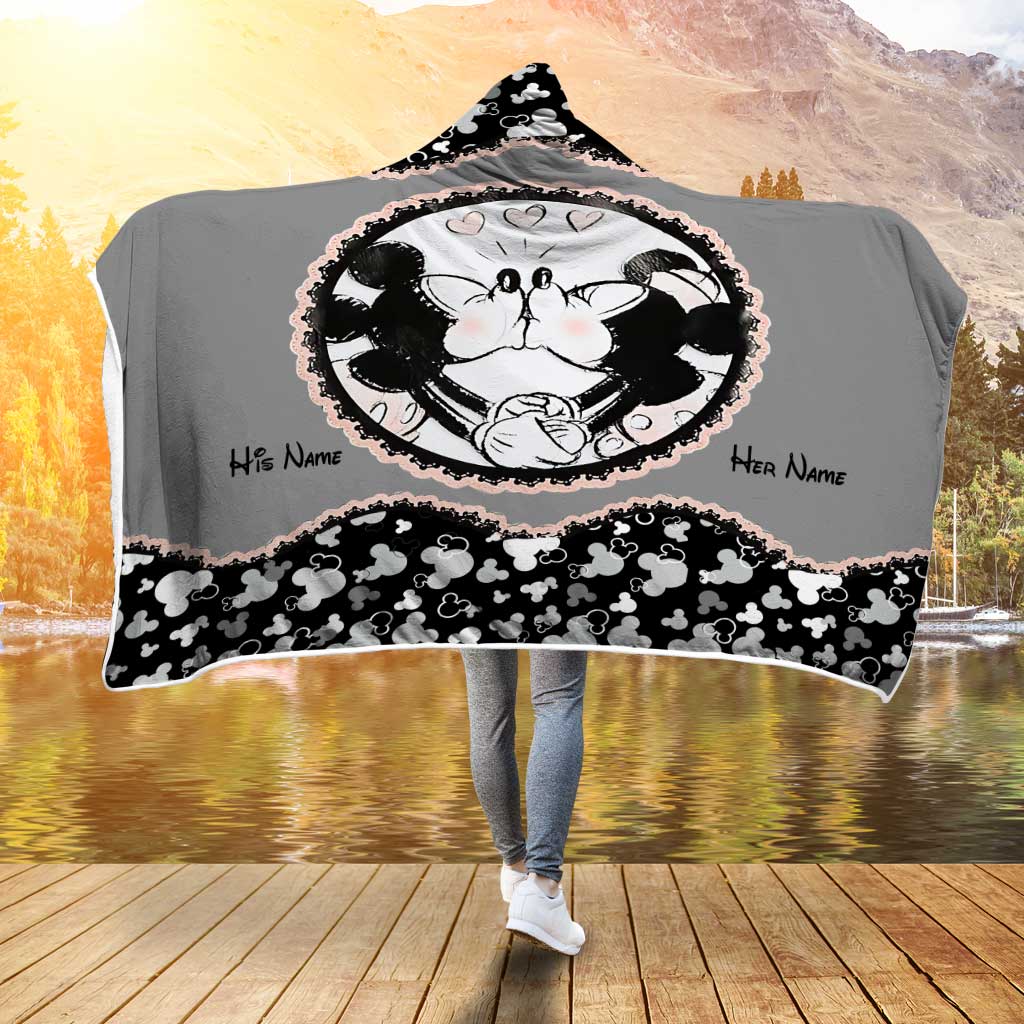 You & Me - Personalized Mouse Hooded Blanket