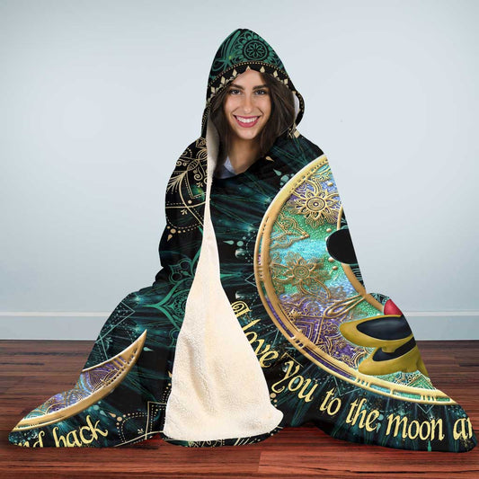 You & Me - Personalized Mouse Hooded Blanket