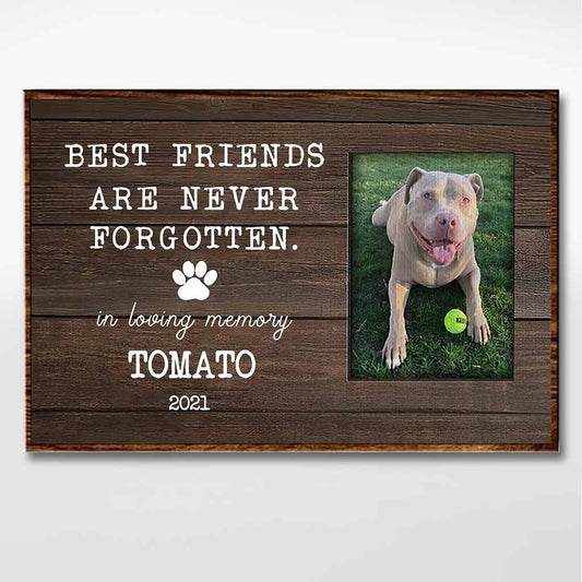 Best Friends Are Never Forgotten - Personalized Dog Poster 102021