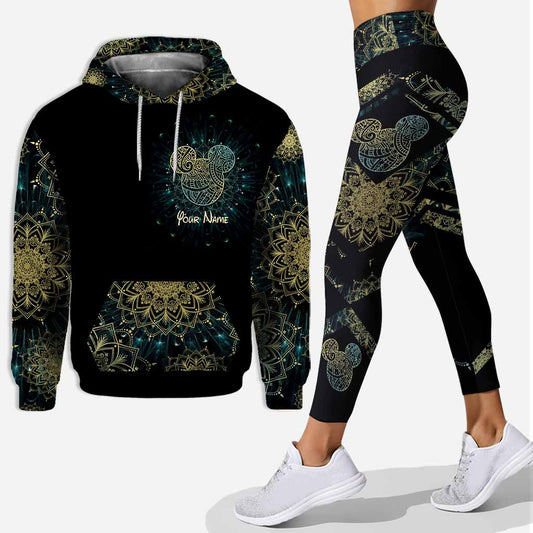 We Are Never Too Old For Magic Mandala Mouse Ears - Personalized Hoodie and Leggings