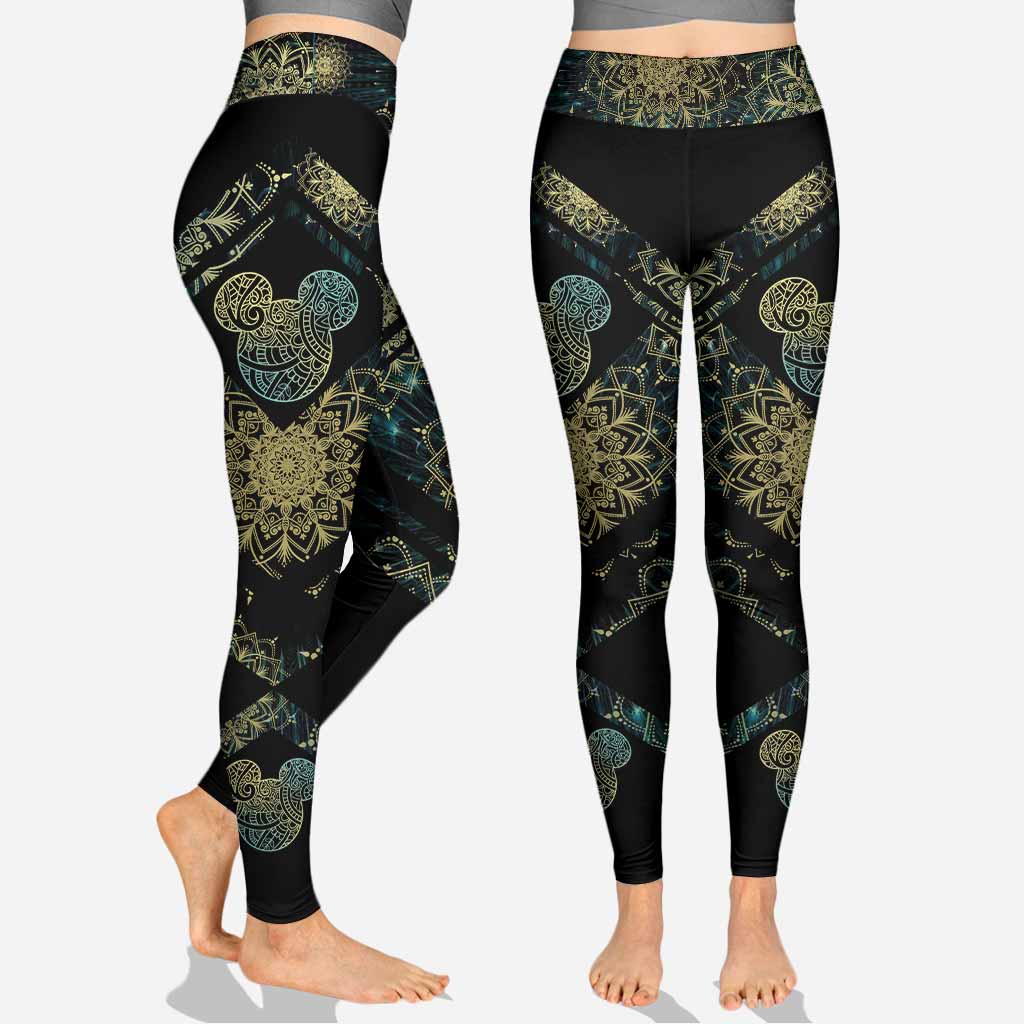 We Are Never Too Old For Magic Mandala Mouse Ears - Personalized Hoodie and Leggings