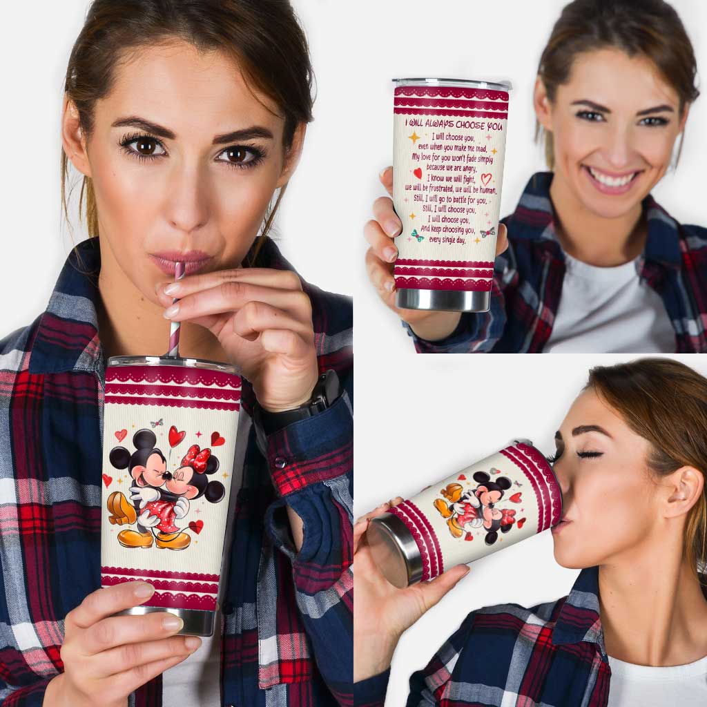 I Will Always Choose You - Personalized Couple Mouse Tumbler