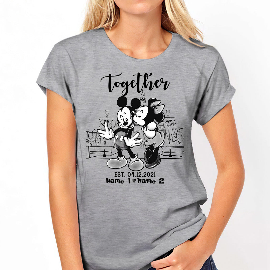 Better Together - Personalized Couple Mouse T-shirt and Hoodie