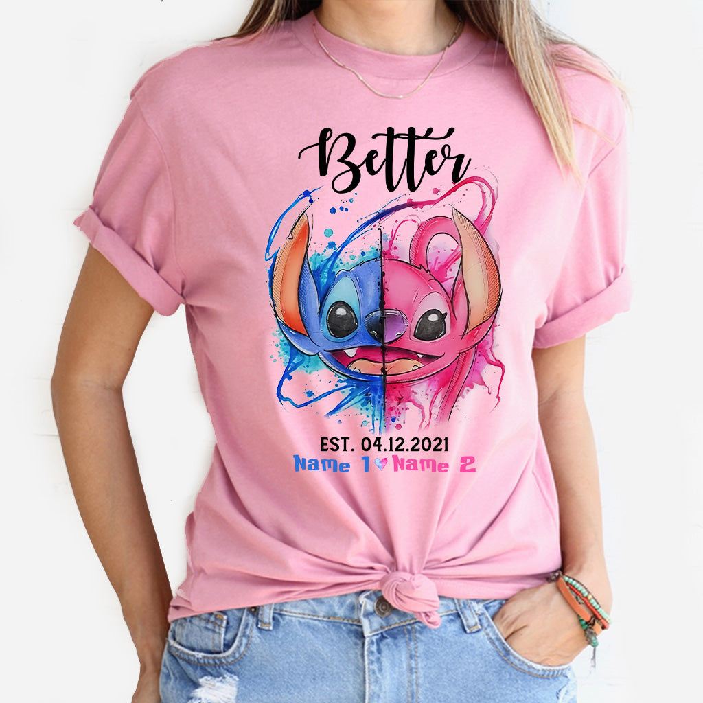 Better Together - Personalized Couple Ohana T-shirt and Hoodie