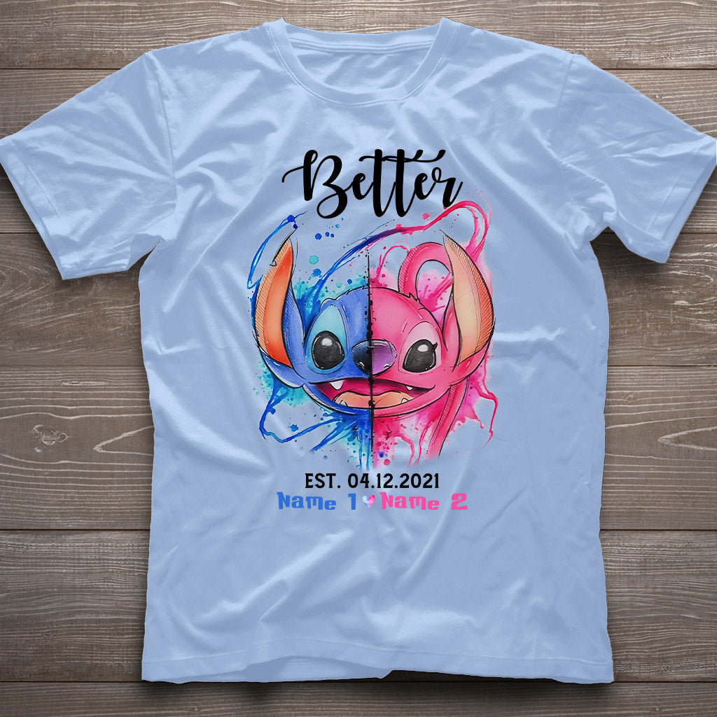 Better Together - Personalized Couple Ohana T-shirt and Hoodie