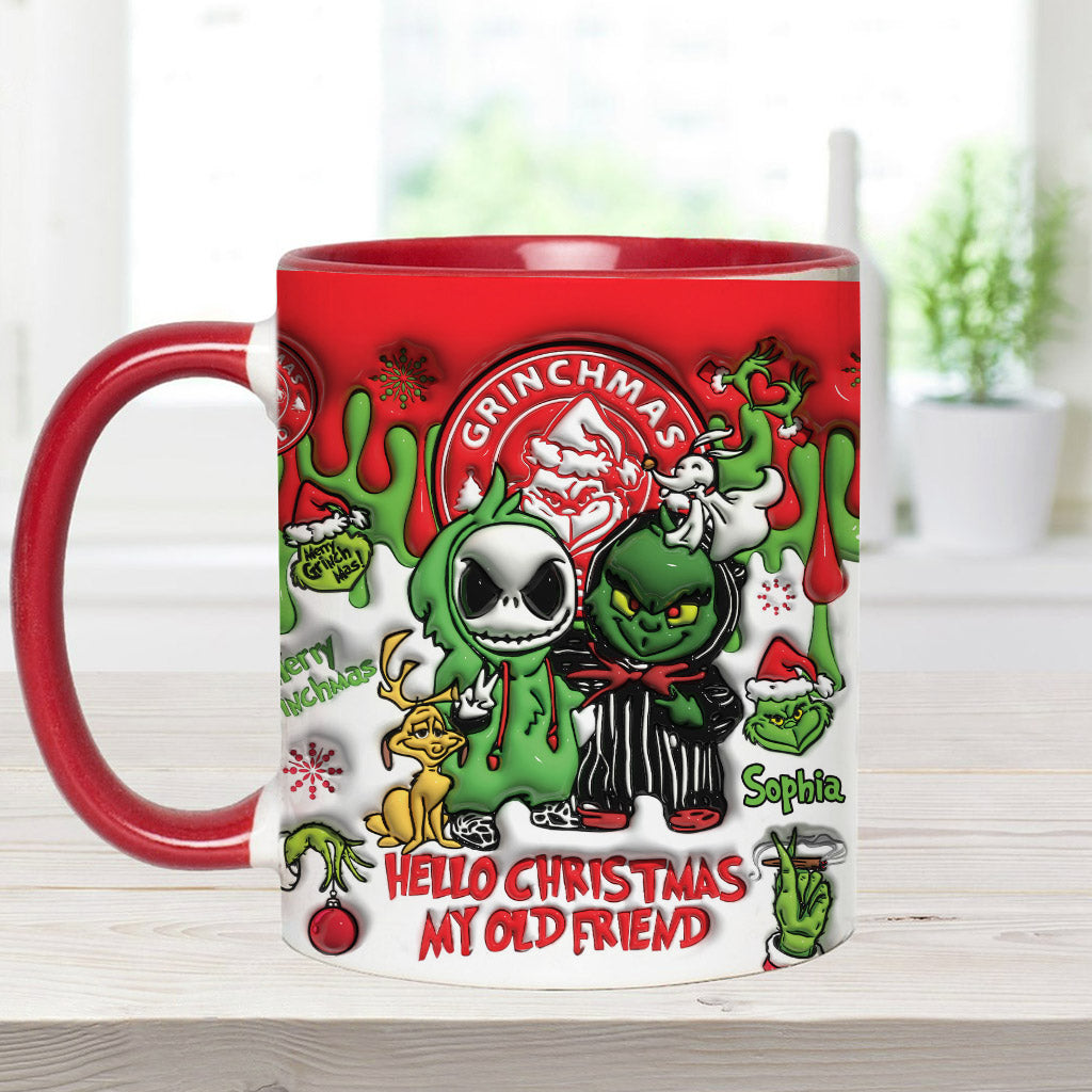 Hello Christmas My Old Friend - Personalized Stole Christmas Accent Mug