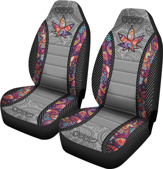 Mandala Leaves - Weed Seat Covers 0822