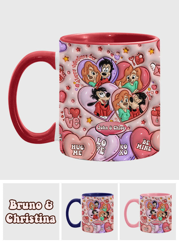 Happy Valentine's Day - Personalized Mouse Accent Mug