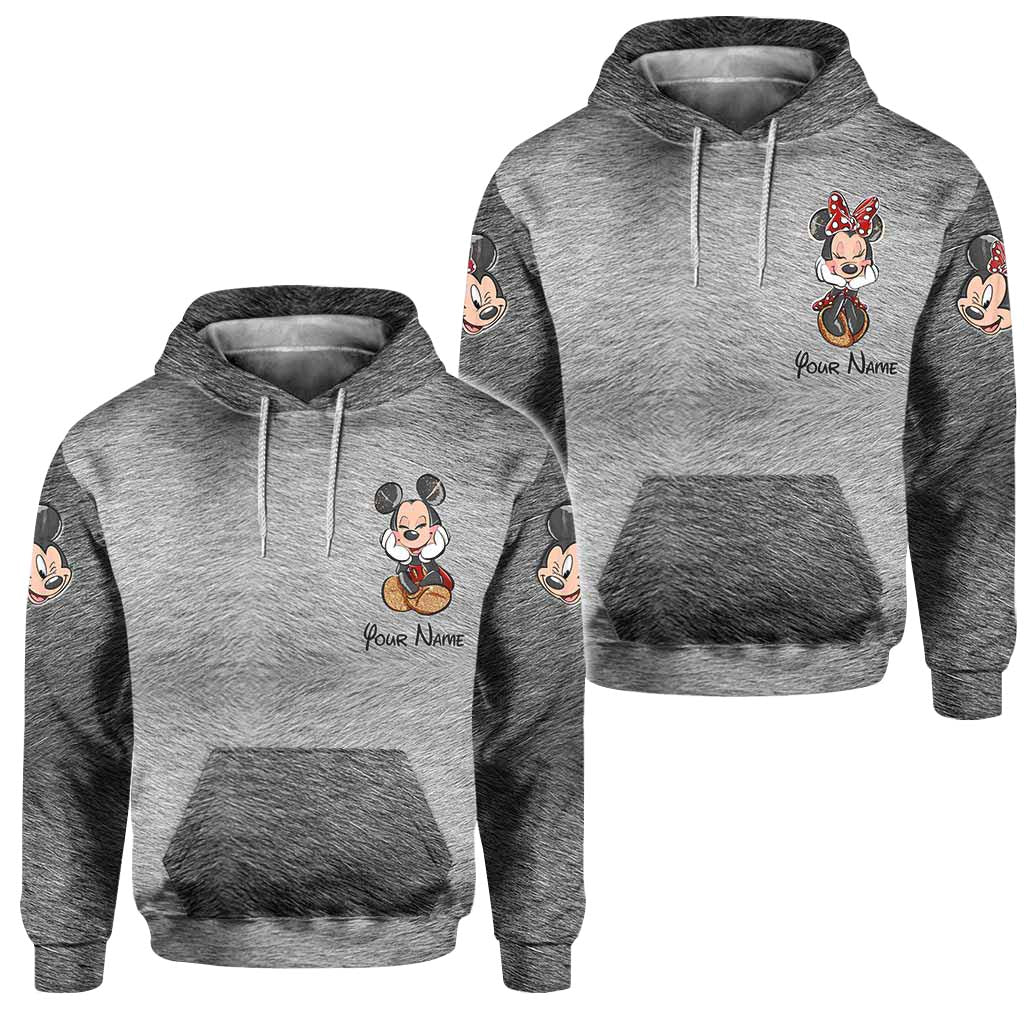 Mouse Ears Together Since - Personalized Couple Mouse All Over T-shirt and Hoodie