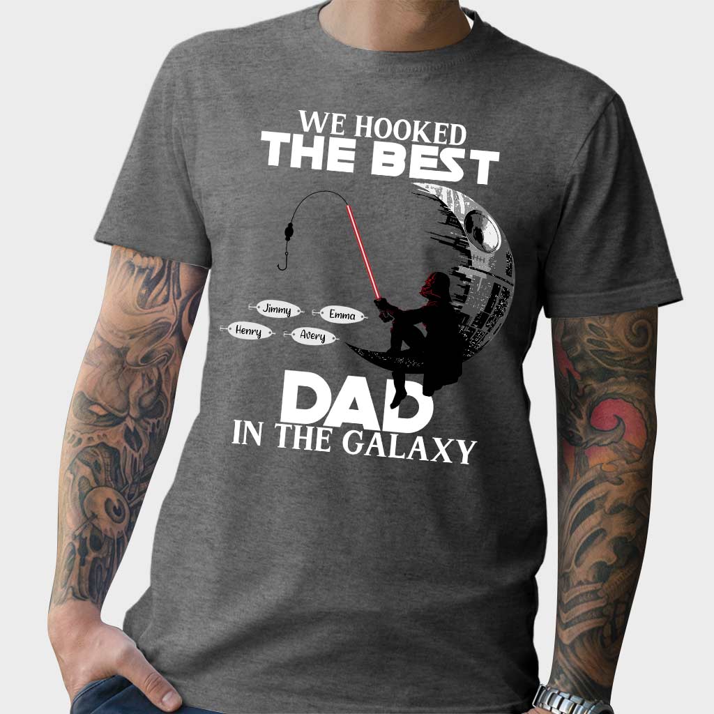 Hooked On Being Papa - Personalized Father's Day Fishing T-shirt and Hoodie