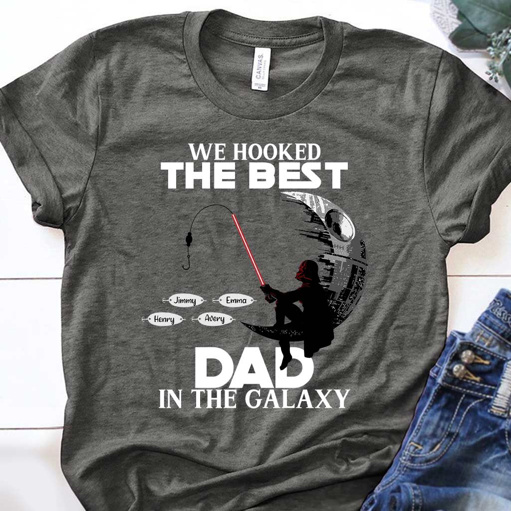 Hooked On Being Papa - Personalized Father's Day Fishing T-shirt and Hoodie