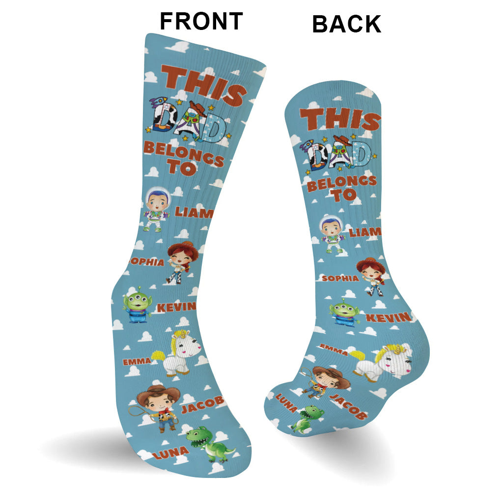 Best Dad Ever - Personalized Mouse Socks