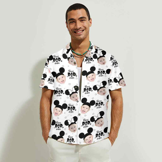 Best Dad Ever - Personalized Mouse Hawaiian Shirt
