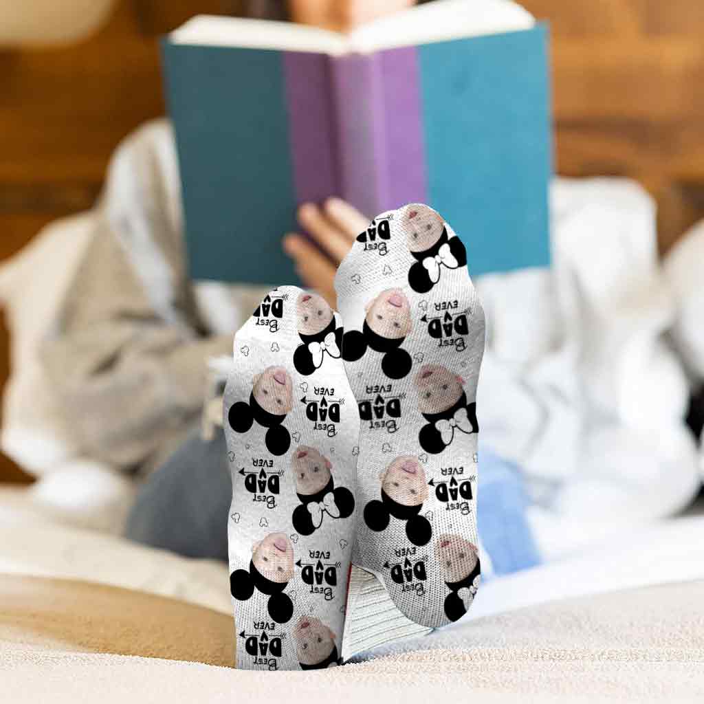 Best Dad Ever - Personalized Mouse Socks