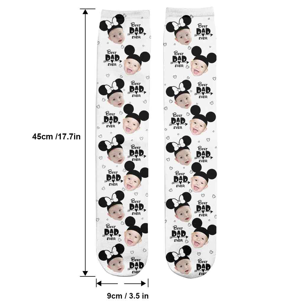 Best Dad Ever - Personalized Mouse Socks