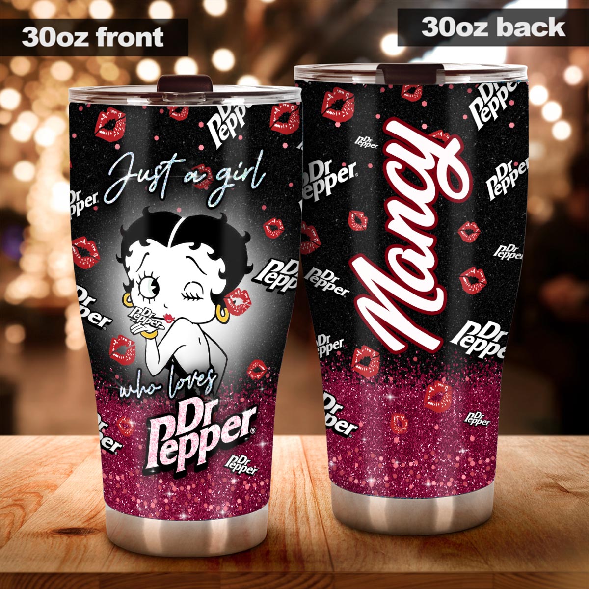 Just A Girl Who Loves - Personalized Texas Drink Tumbler