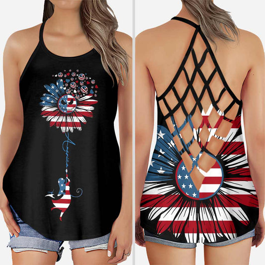 All American Nightmares - Independence Day Cross Tank Top