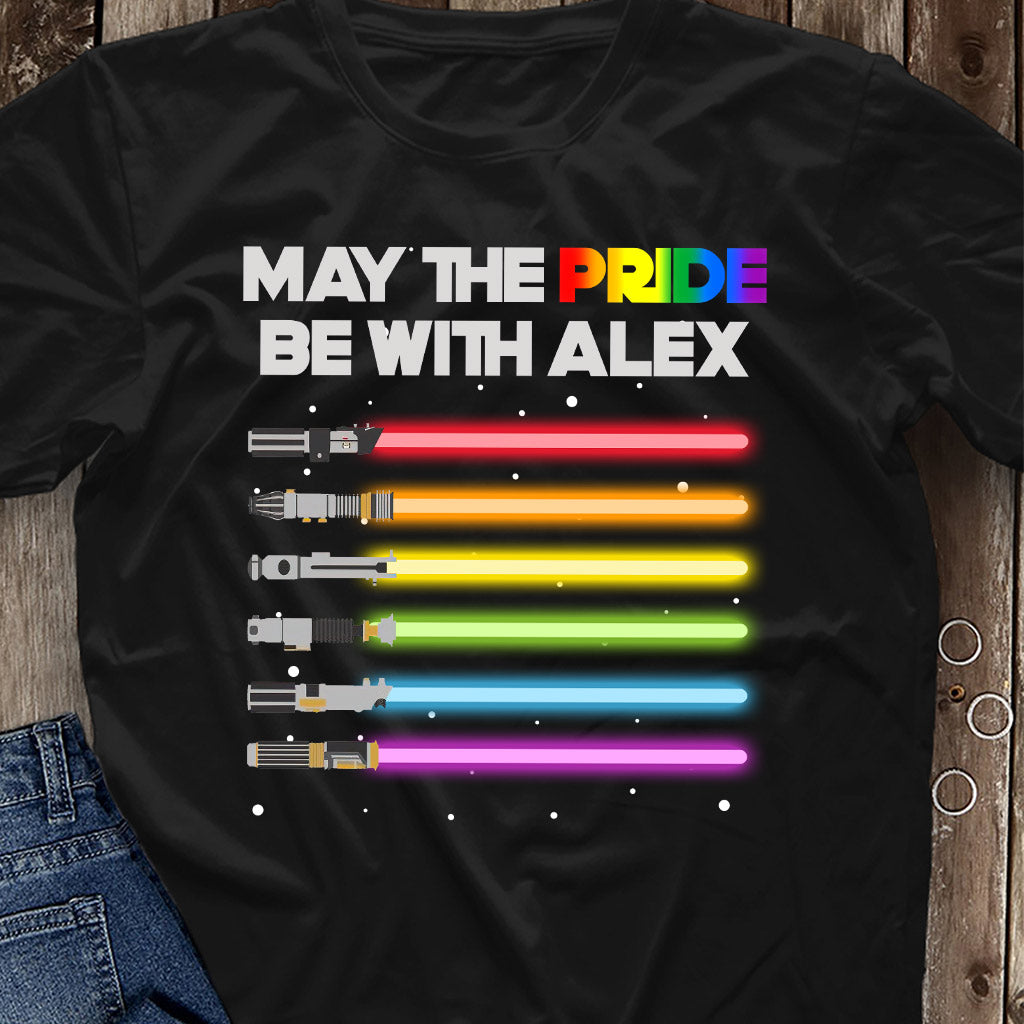 May The Pride Be With You - Personalized LGBT Support T-shirt and Hoodie
