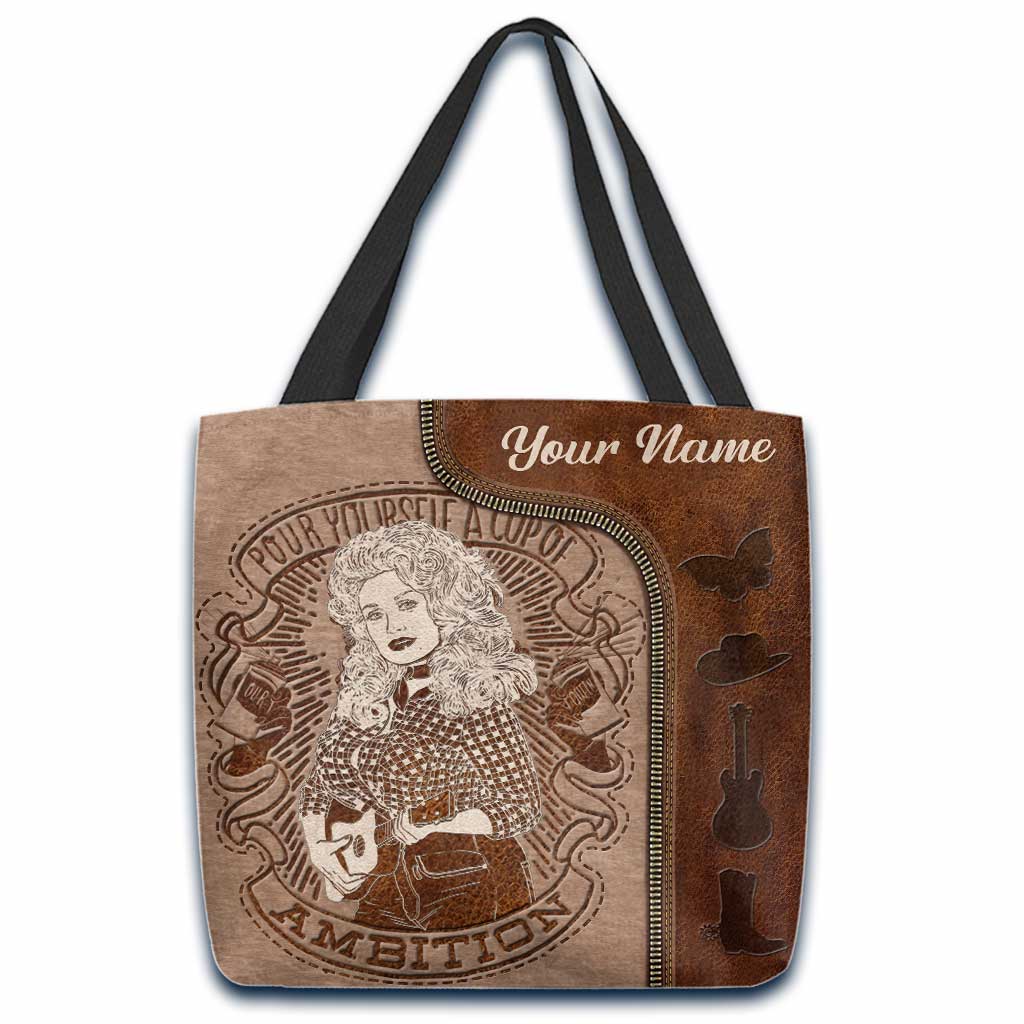 Pour Yourself A Cup Of Ambition - Personalized Tote Bag