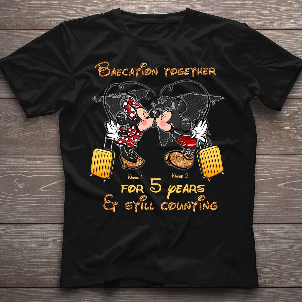 Baecation Together - Personalized Couple Travelling T-shirt and Hoodie
