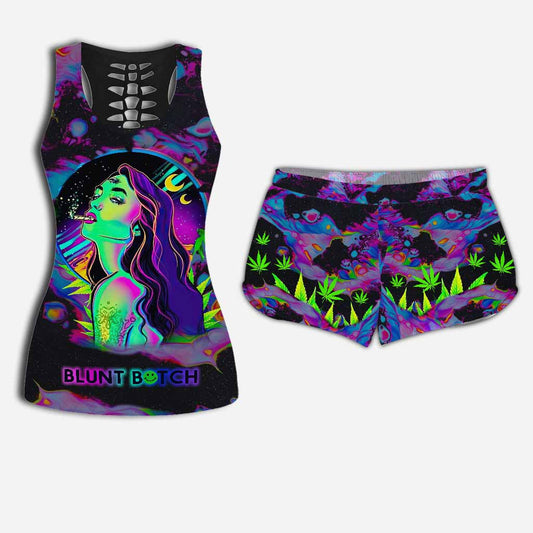 Blunt Bitch - Weed Hollow Tank Top and Women Shorts