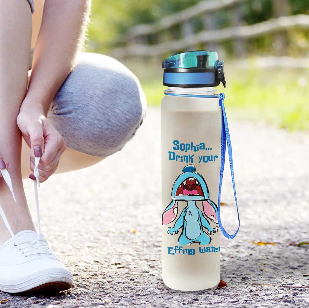 Drink Your Water - Personalized Ohana Water Tracker Bottle