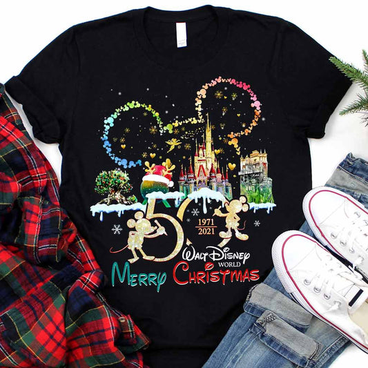 50 Years Of Magic - Christmas Mouse T-shirt and Hoodie