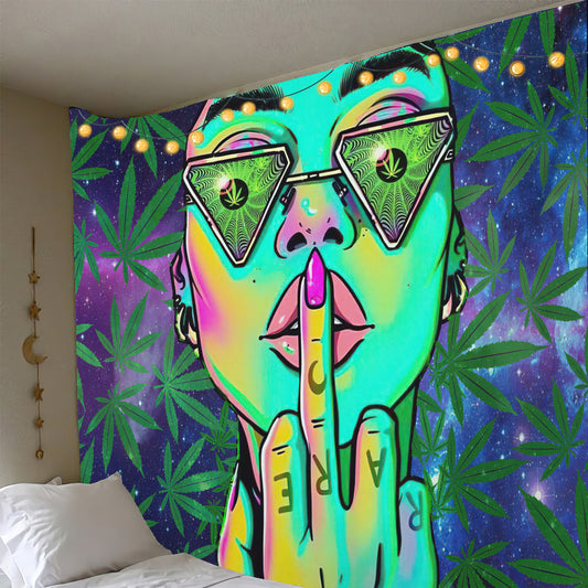 Get High Cool - Weed Wall Tapestry