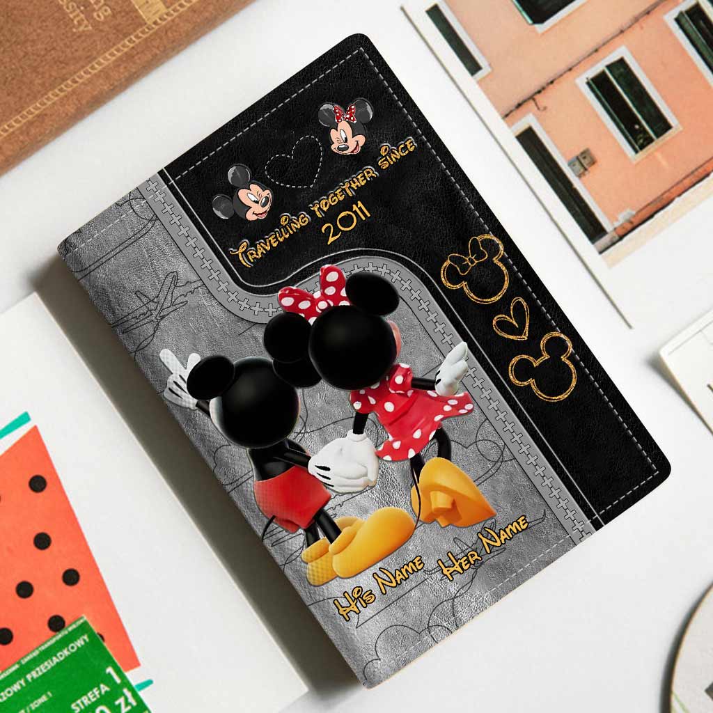 Travelling Together Since - Personalized Mouse Passport Holder