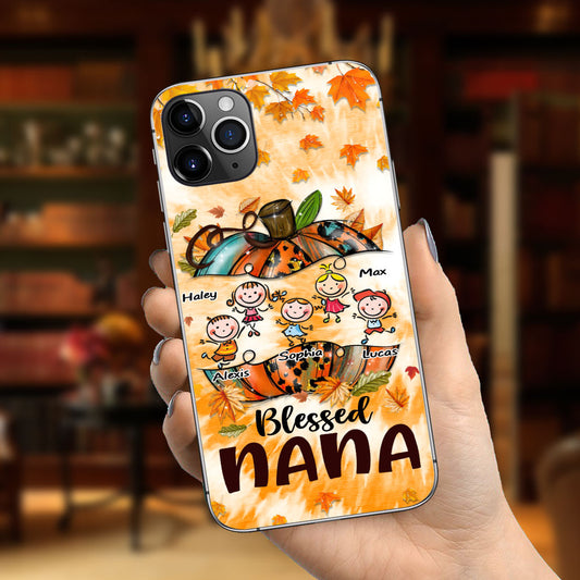 Blessed Nana - Personalized Thanksgiving Grandma Phone Case