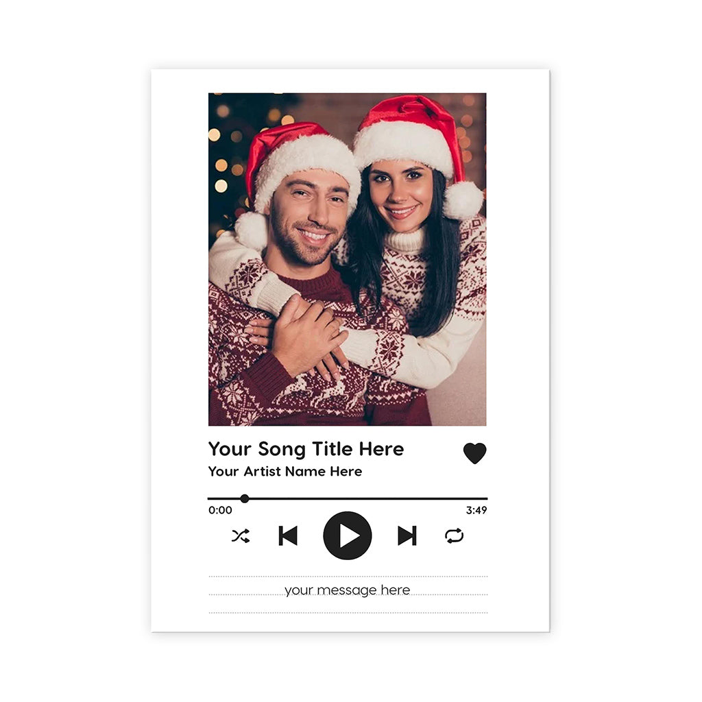 Personalized Greeting Gift Card Photo Song