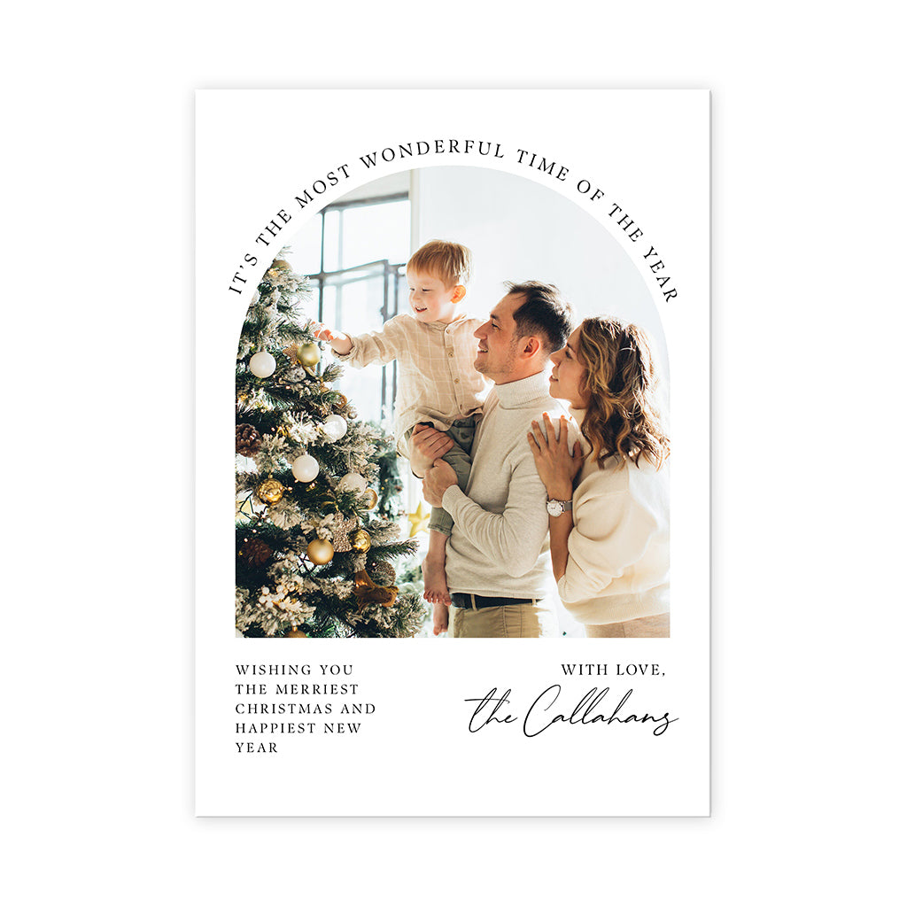 Personalized Greeting Gift Card Boho Holiday Card