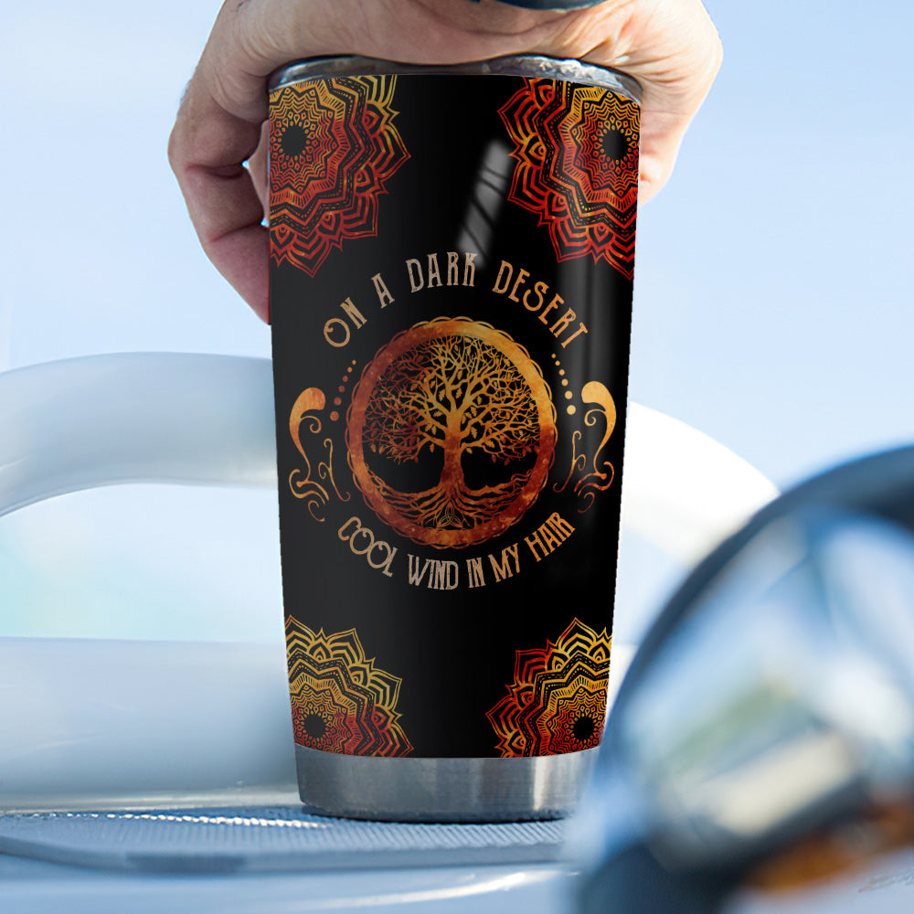 Witch On A Dark Desert Mandala - Witch Tumbler 0822