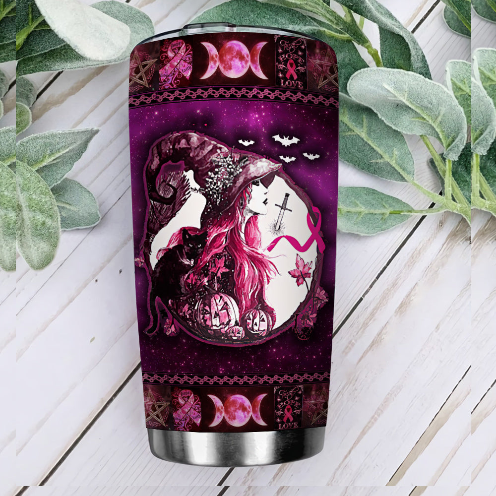 This Witch Beat - Breast Cancer Awareness Tumbler 0822