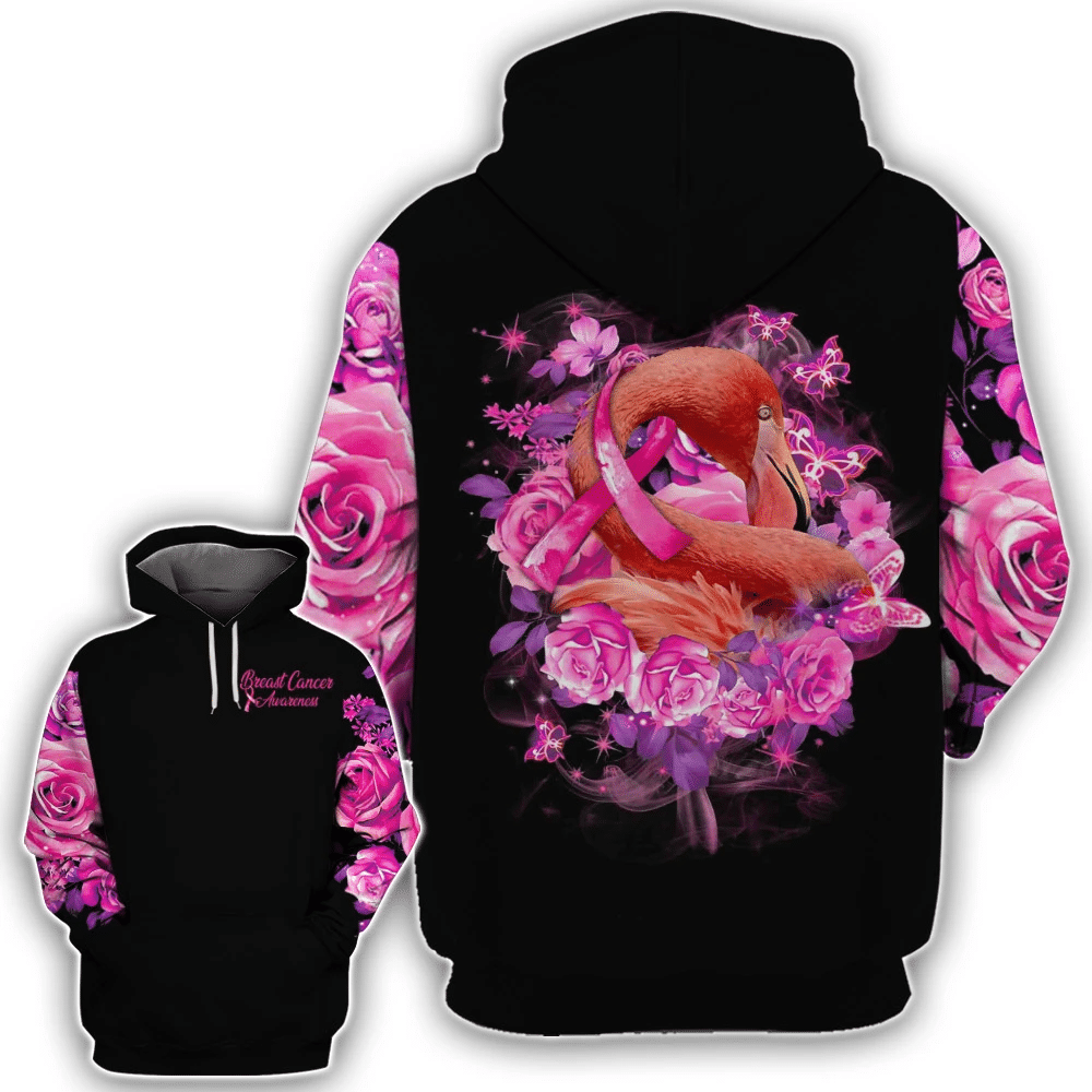 Flamingo Breast Cancer Awareness - Breast Cancer Awareness All Over T-shirt and Hoodie 0822