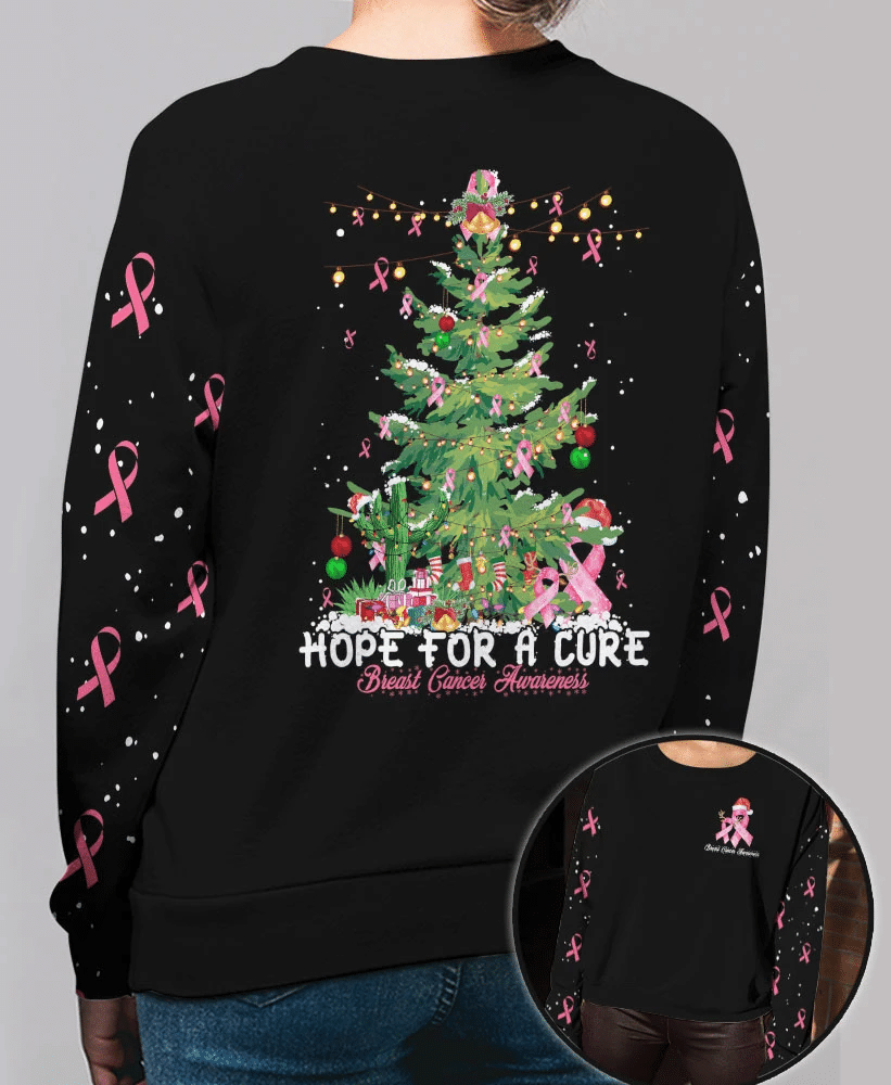 Hope For A Cure Breast Cancer - Breast Cancer Awareness All Over T-shirt and Hoodie 0822