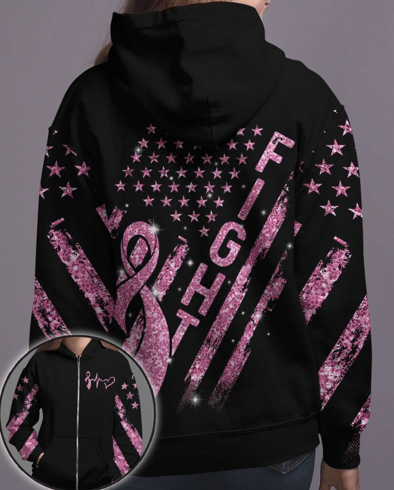 Fight Breast Cancer - Breast Cancer Awareness All Over T-shirt and Hoodie 0822