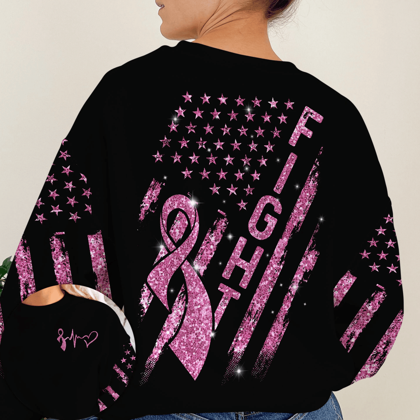 Fight Breast Cancer - Breast Cancer Awareness All Over T-shirt and Hoodie 0822