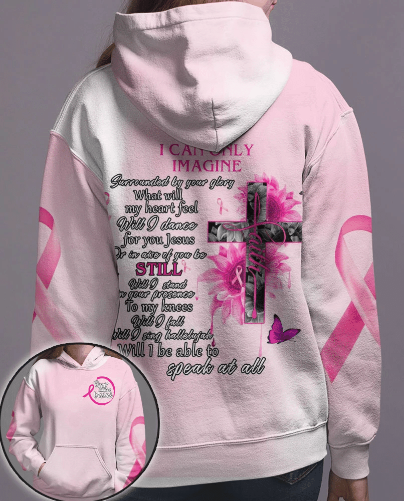 I Can Only Imagine Breast Cancer - Breast Cancer Awareness All Over T-shirt and Hoodie 0822