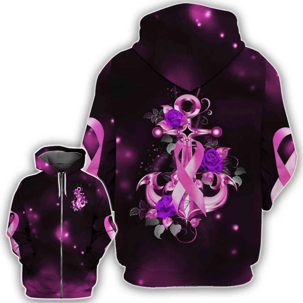 Anchor Butterfly - Breast Cancer Awareness All Over T-shirt and Hoodie 0822