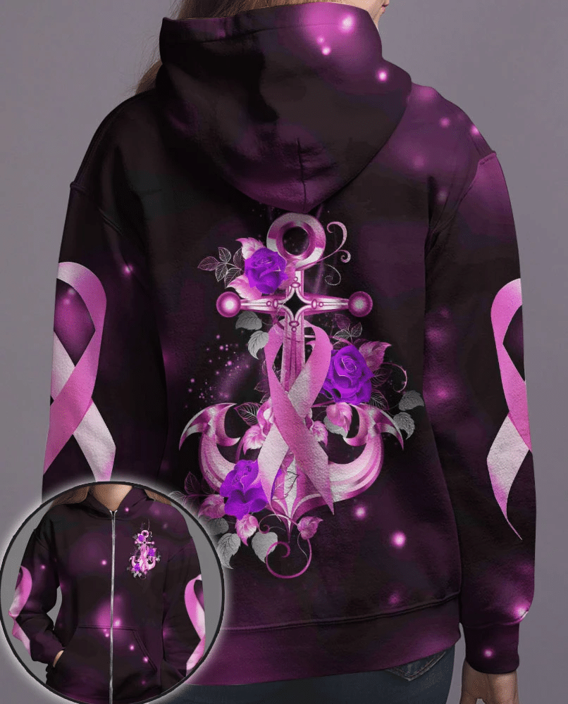 Anchor Butterfly - Breast Cancer Awareness All Over T-shirt and Hoodie 0822