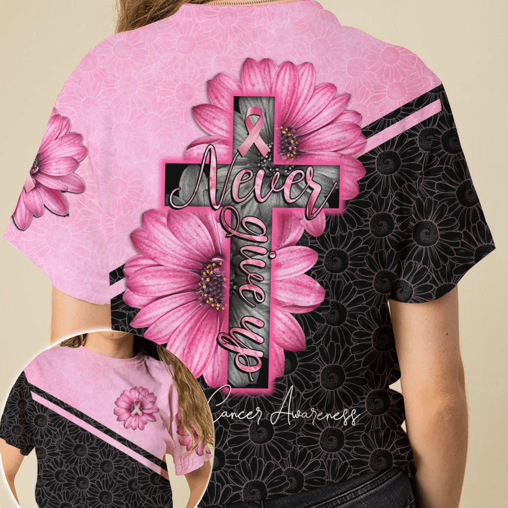 Daisy Pink Breast Cancer - Breast Cancer Awareness All Over T-shirt and Hoodie 0822