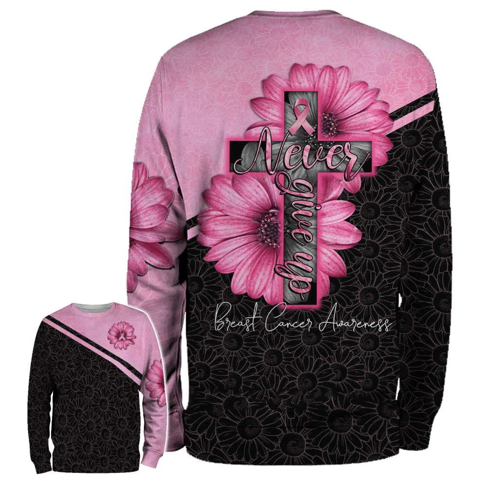 Daisy Pink Breast Cancer - Breast Cancer Awareness All Over T-shirt and Hoodie 0822