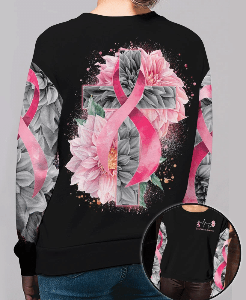 Heart Beat Pink Ribbon - Breast Cancer Awareness All Over T-shirt and Hoodie 0822