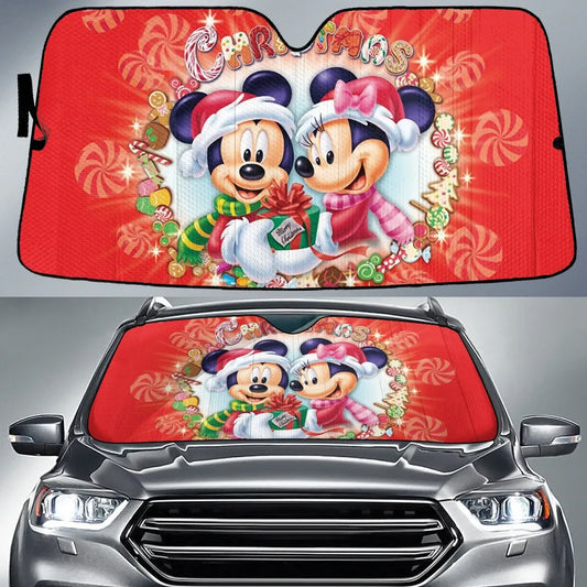 Mouse Couple Mouse Car Sunshade 0823